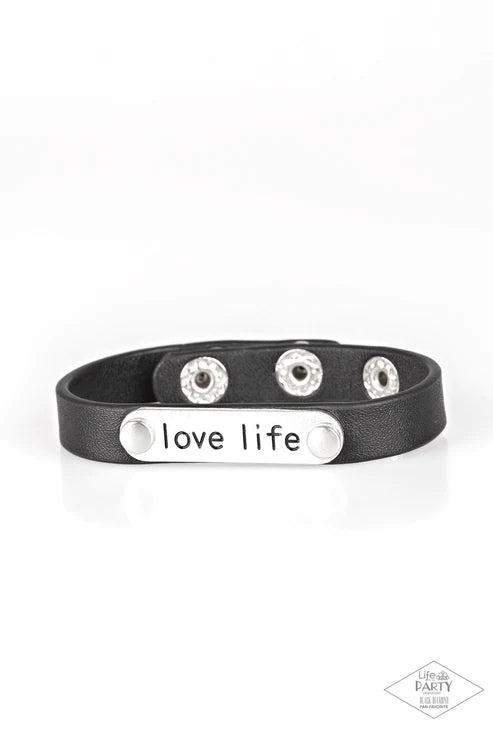 Love Life - Black Bracelet