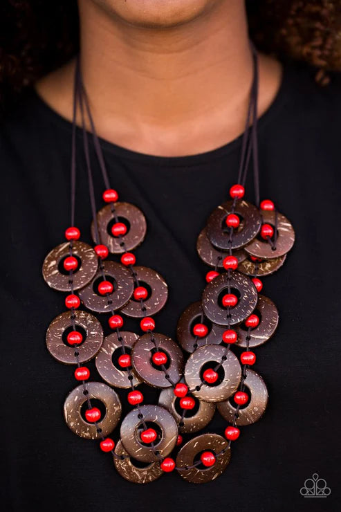 Bora Bora Beauty - Red Necklace