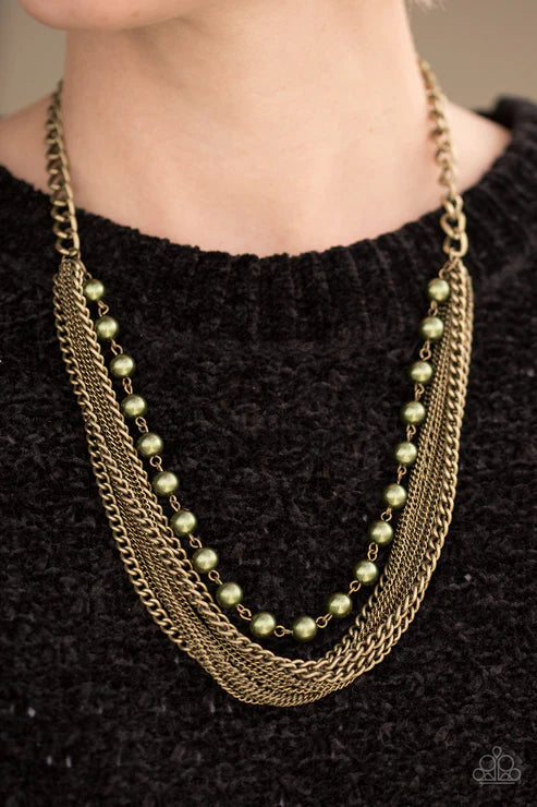 Fierce Fashion - Green Necklace