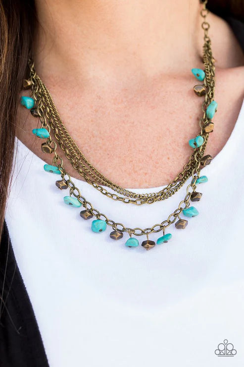 Canyon Escape - Brass Necklace