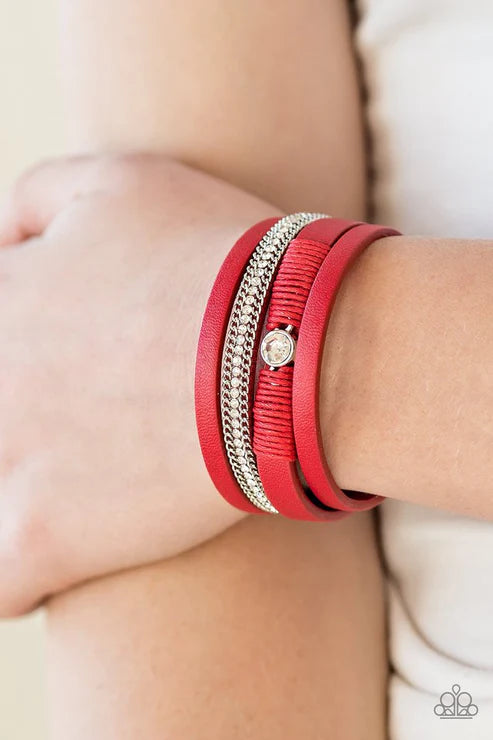 Catwalk Craze - Red Bracelet