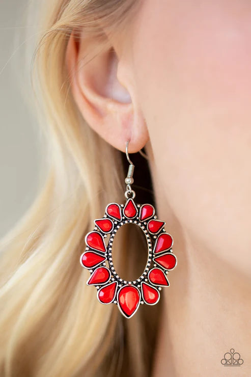Fashionista Flavor - Red Earrings