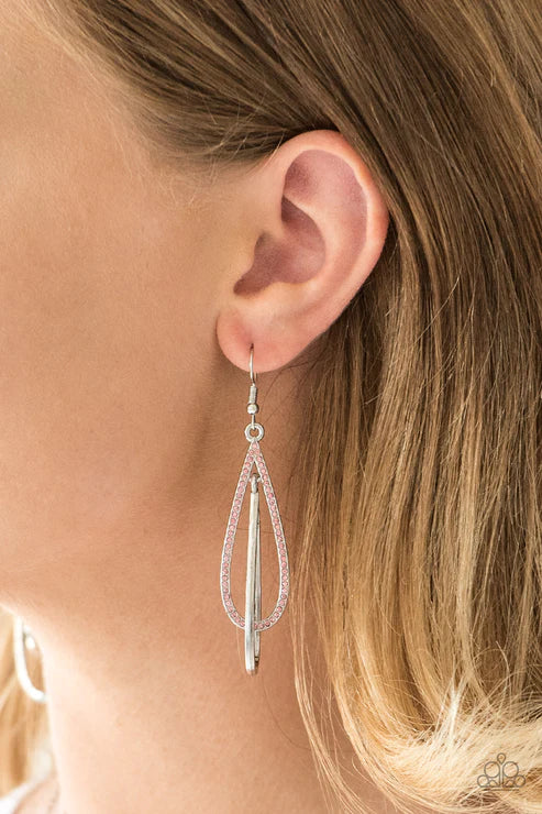 Spotlight Splendor - Pink Earrings