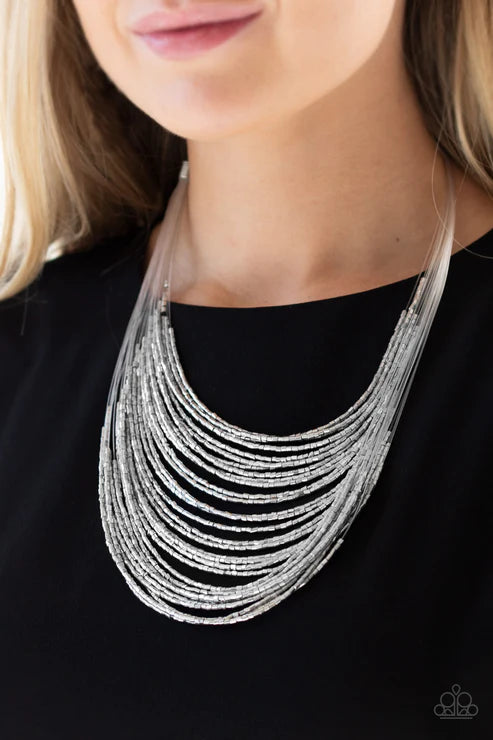 Catwalk Queen Silver Necklace
