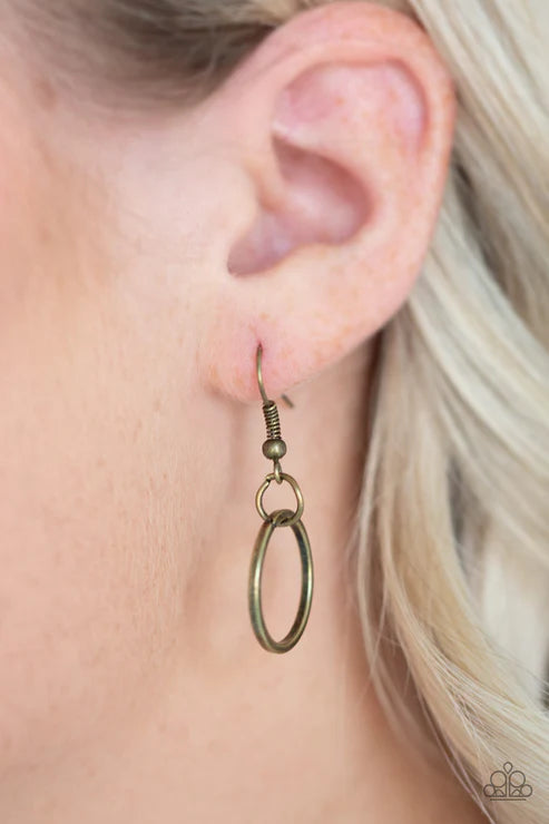 Space Walk - Brass Necklace