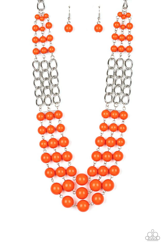 A La Vogue - Orange Necklace
