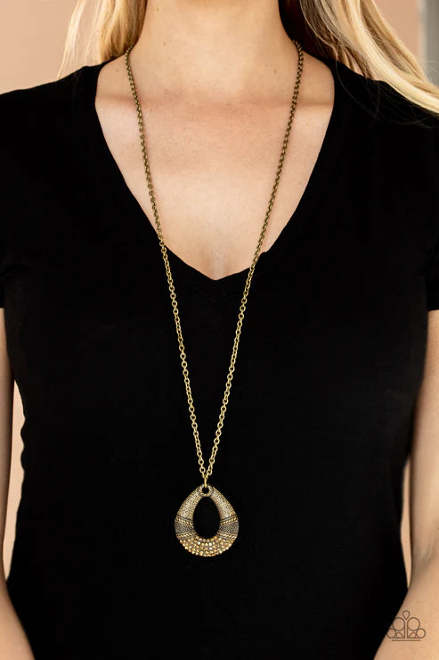 Glitz and Grind - Brass Necklace