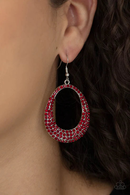 Life GLOWS On - Red Earrings