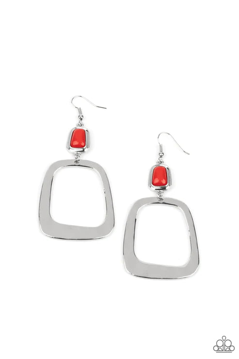 Material Girl Mod - Red Earrings