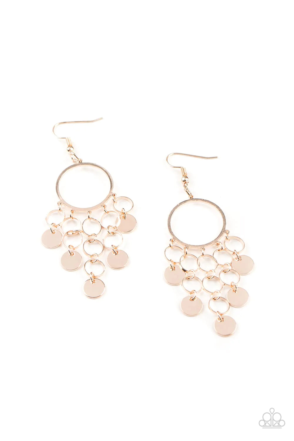 Cyber Chime - Rose Gold Earrings