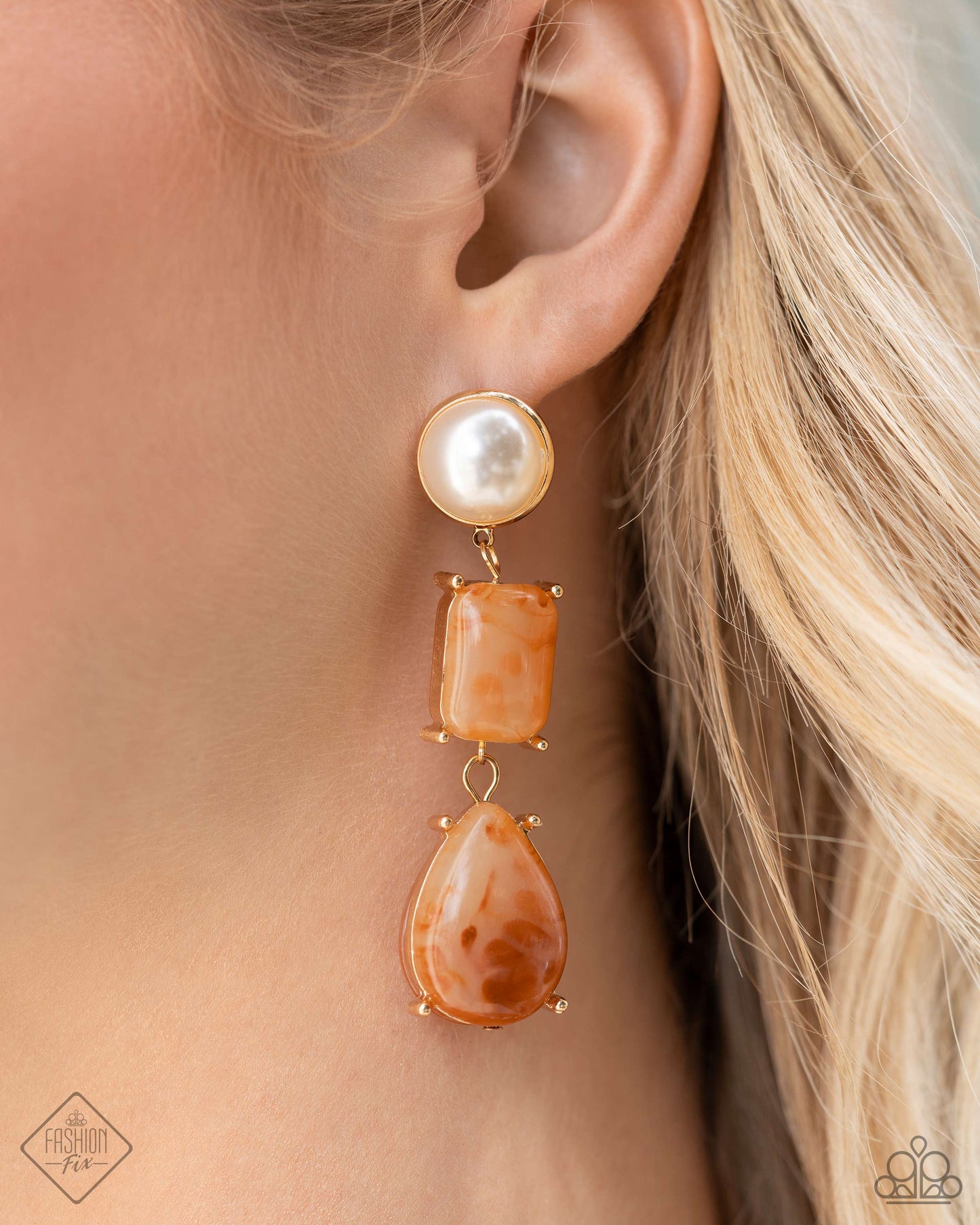 Marbled Masterpiece - Orange Bracelet