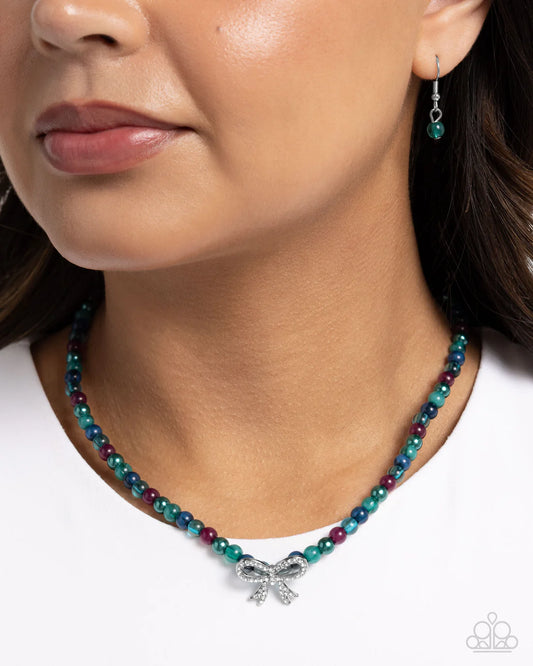 Elegant Empress - Green Necklace