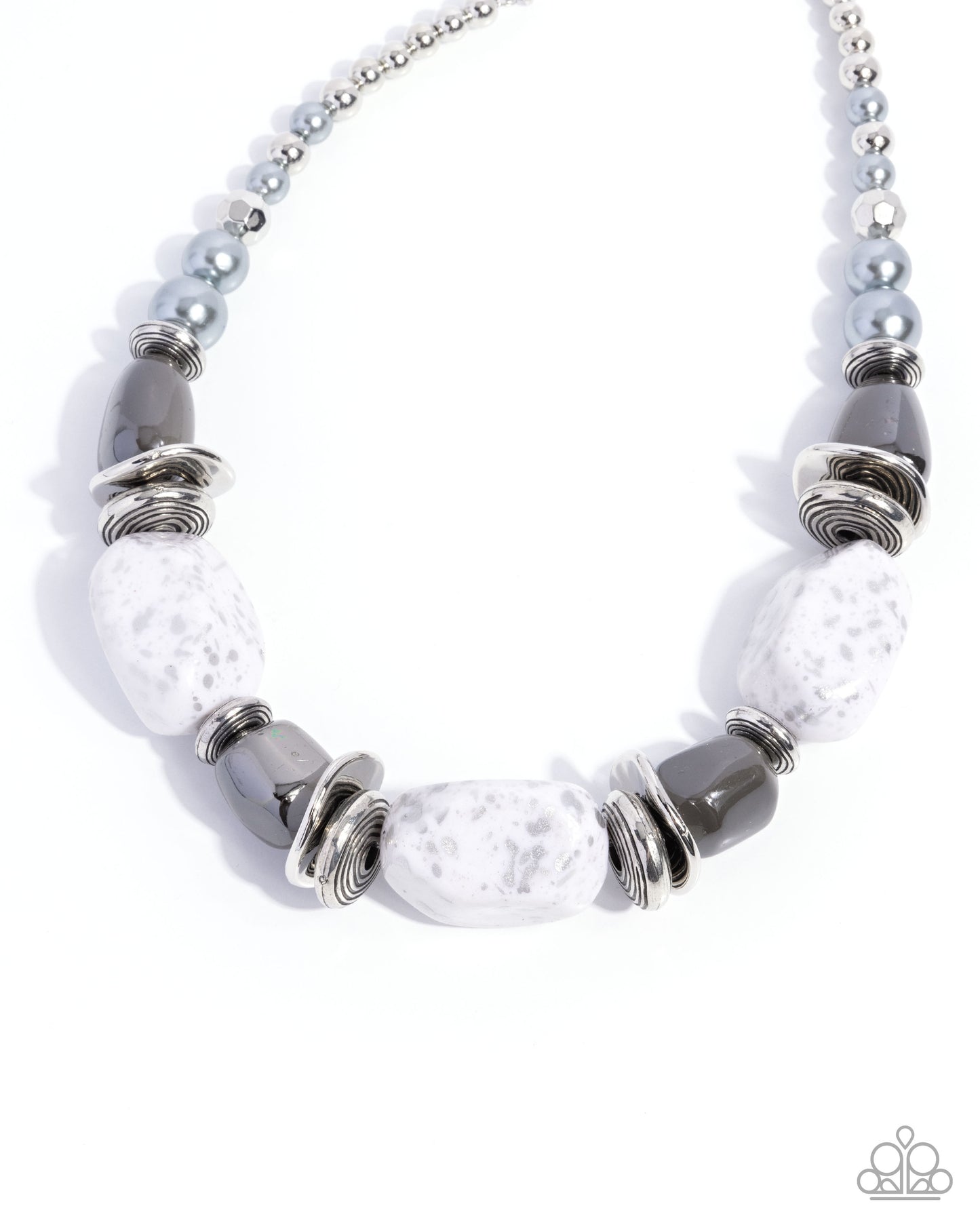 In Good Glazes- Silver Necklace