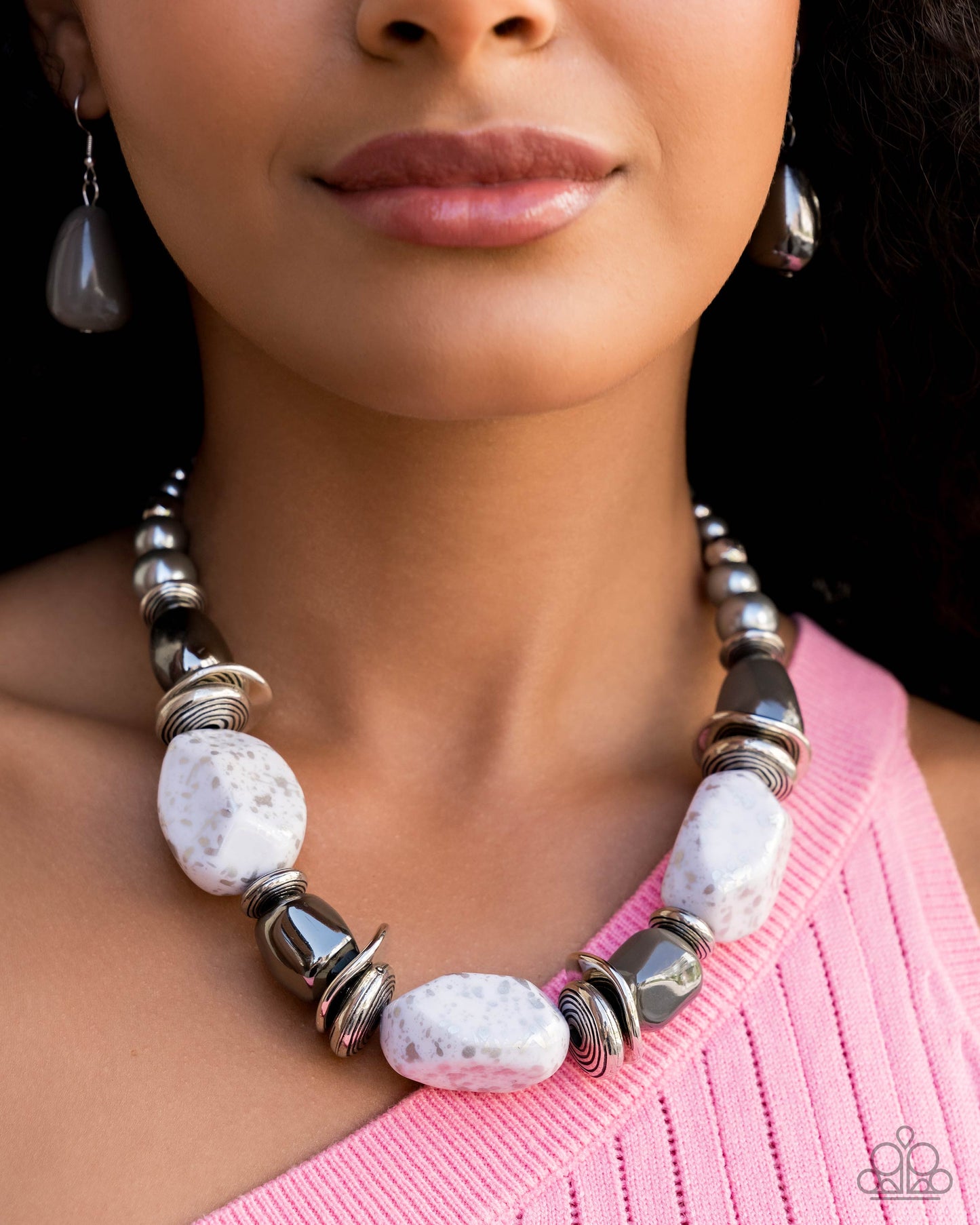 In Good Glazes- Silver Necklace