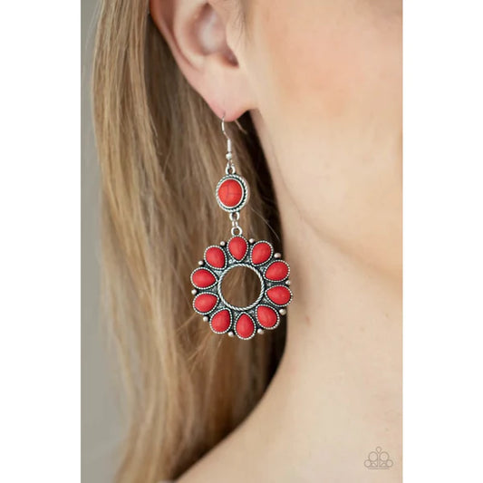 Back At The Ranch Red Earrings