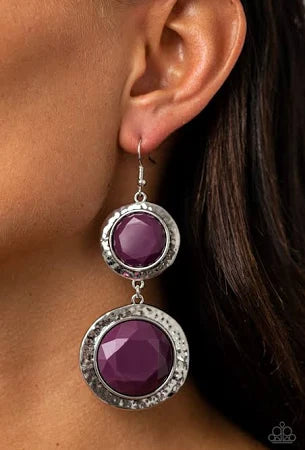 Thrift Shop Stop - Purple Earrings