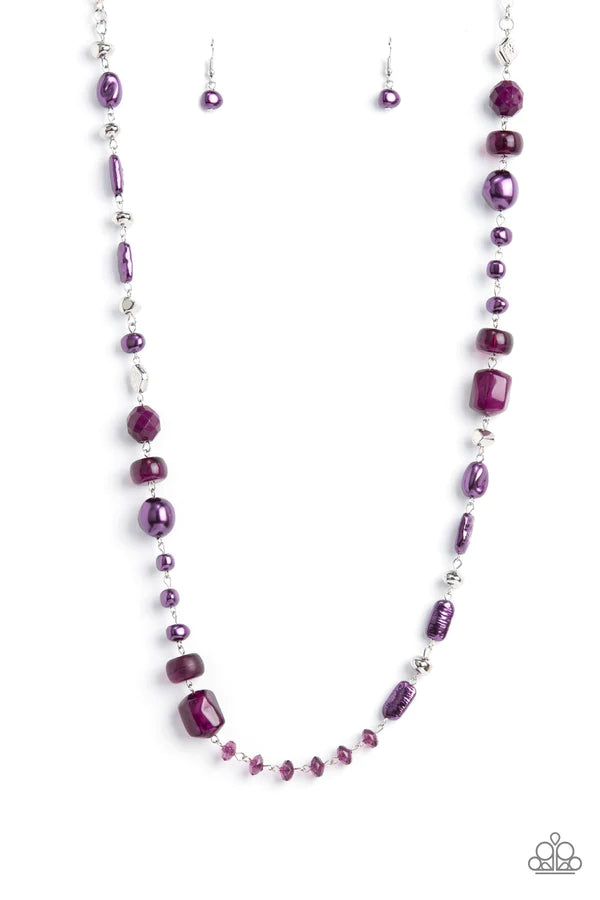 Juicy Gossip Purple Necklace