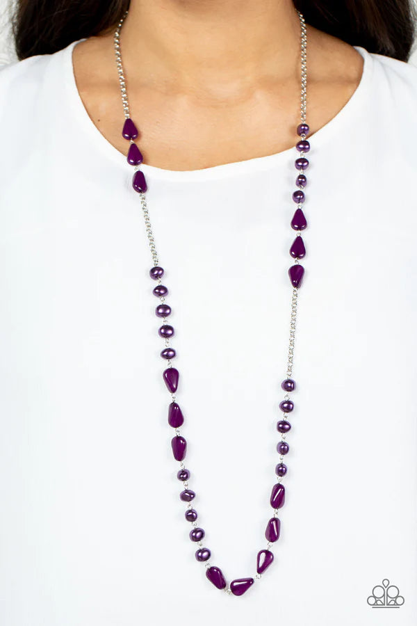 Juicy Gossip Purple Necklace