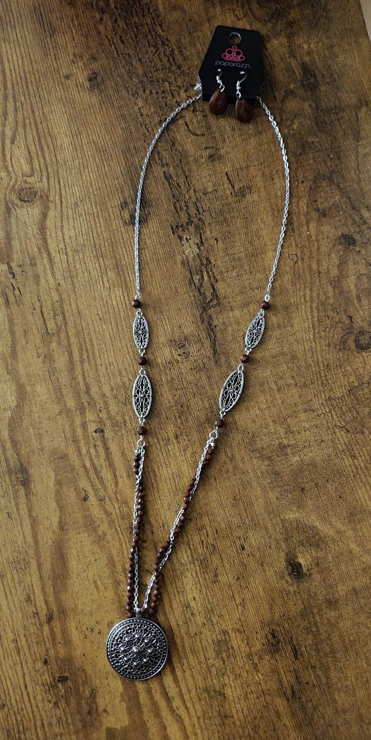 Garden of Grace Brown Necklace