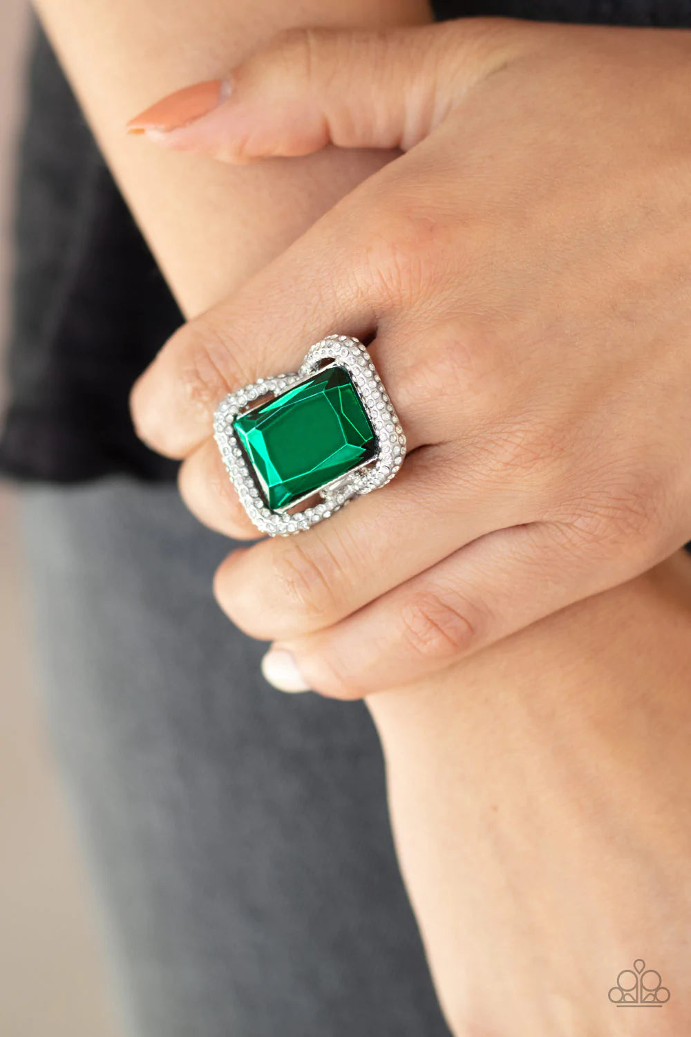 Deluxe Decadence Green Ring