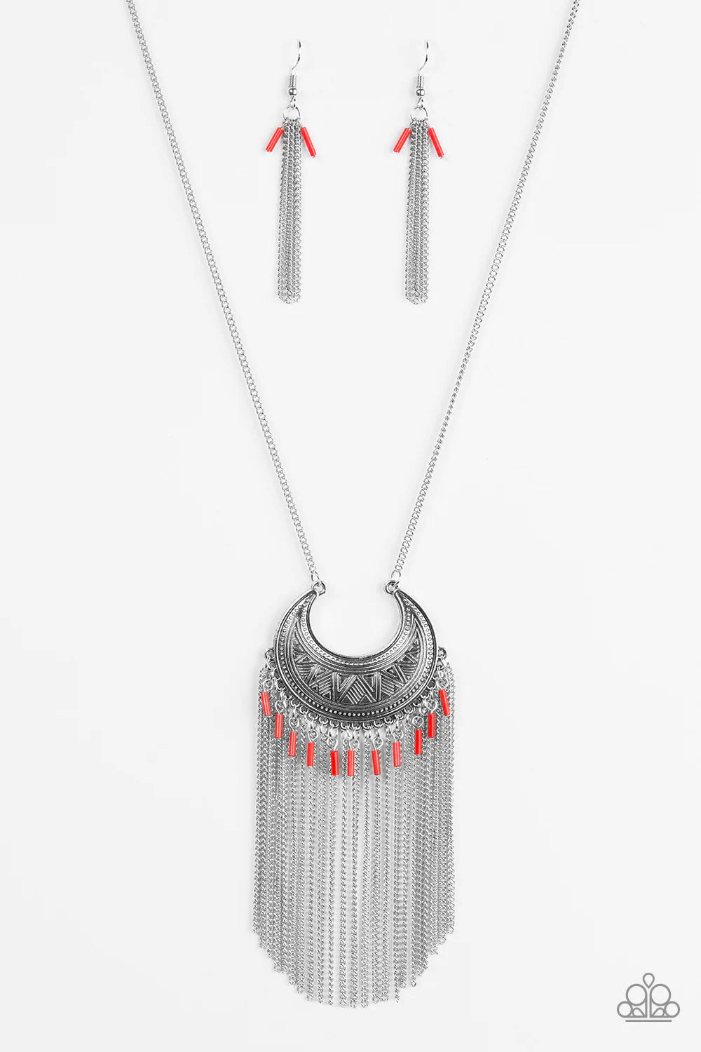 Desert Coyote - Red Necklace