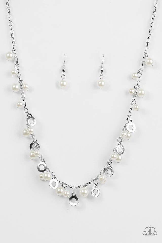 Elegant Ensemble - White Necklace