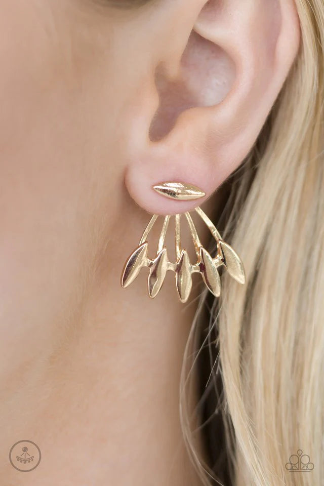 Radically Rebel - Gold Post Earrings