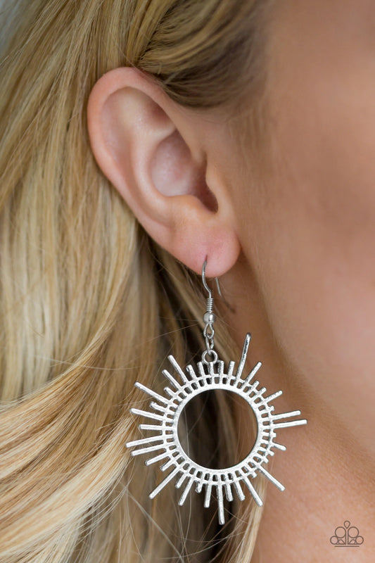 All Sizzle - Silver Earrings