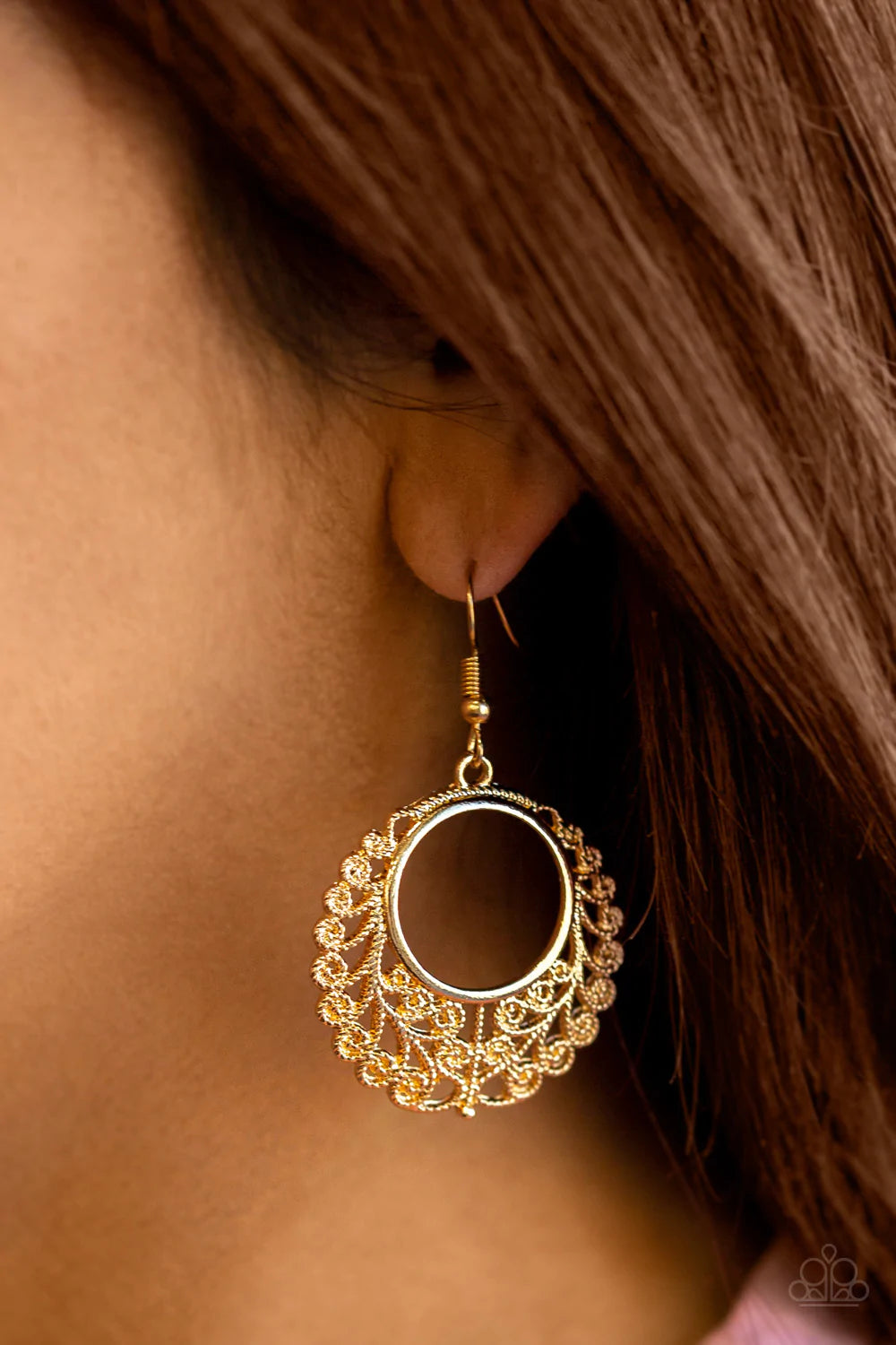 Grapevine Glamorous - Gold Earrings