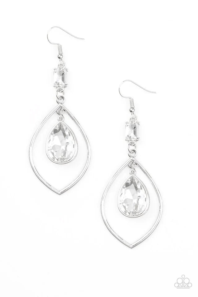 Priceless - White Earrings