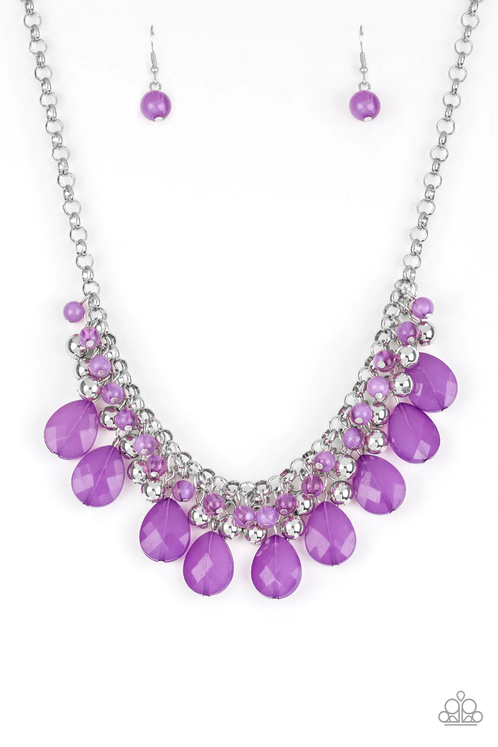 Trending Tropicana - Purple Necklace