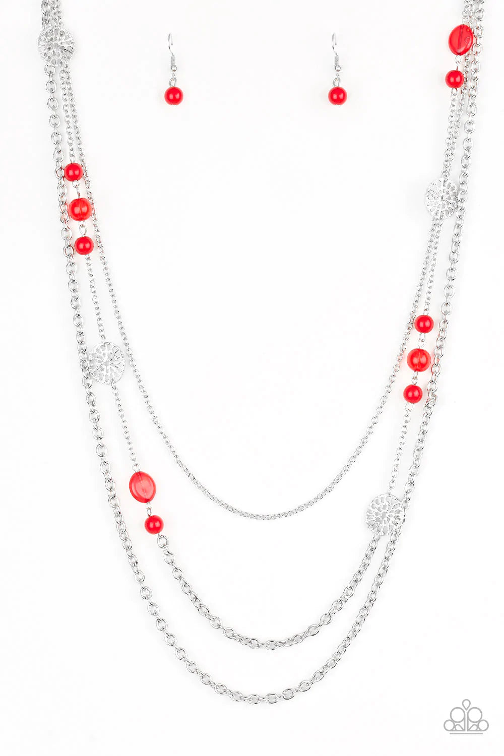 Pretty Pop-tastic! - Red Necklace