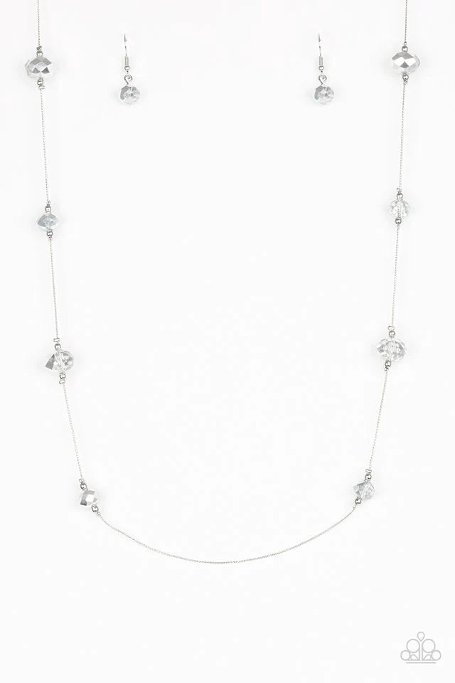 Champagne On The Rocks - Silver Necklace