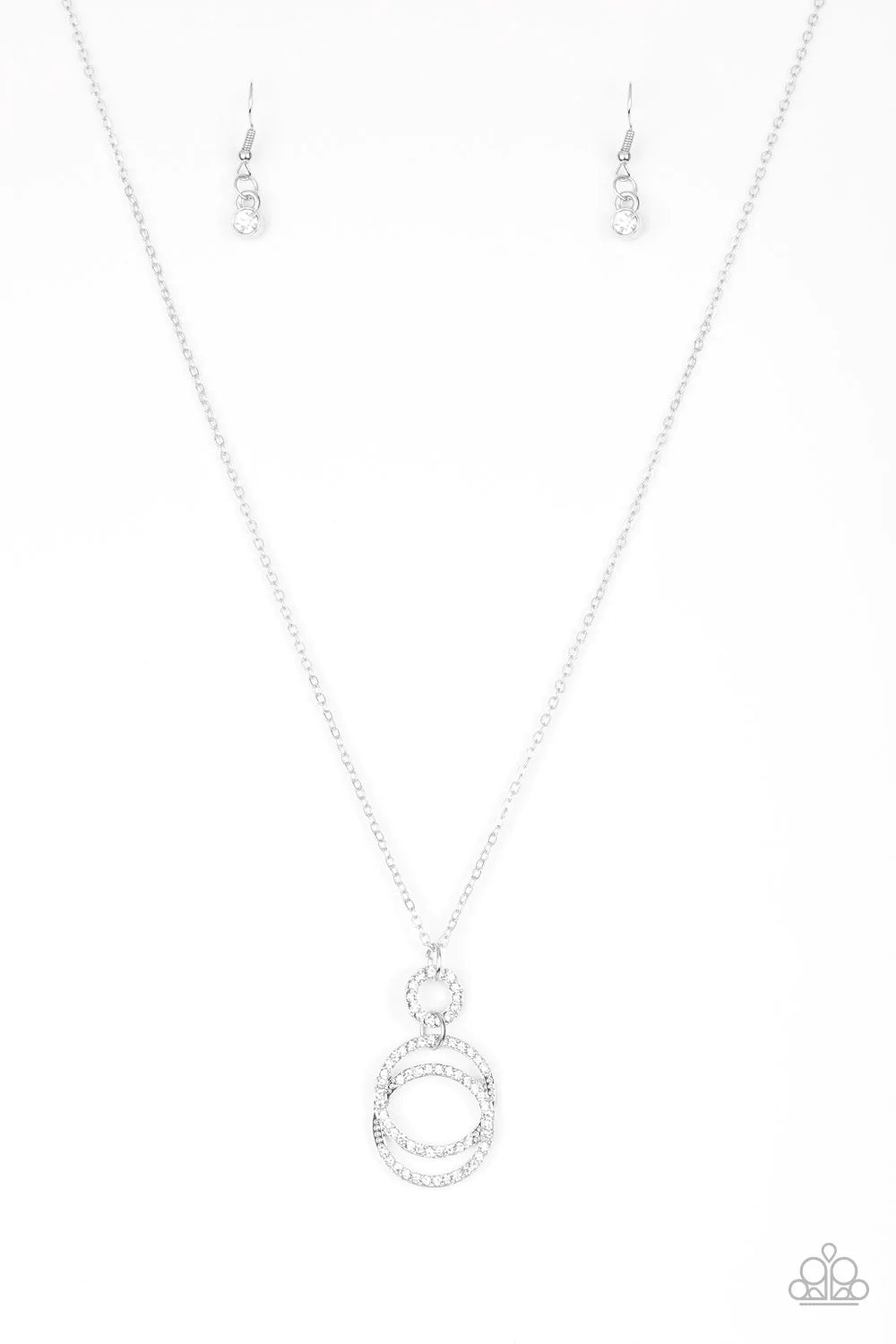 Timeless Trio - White Necklace