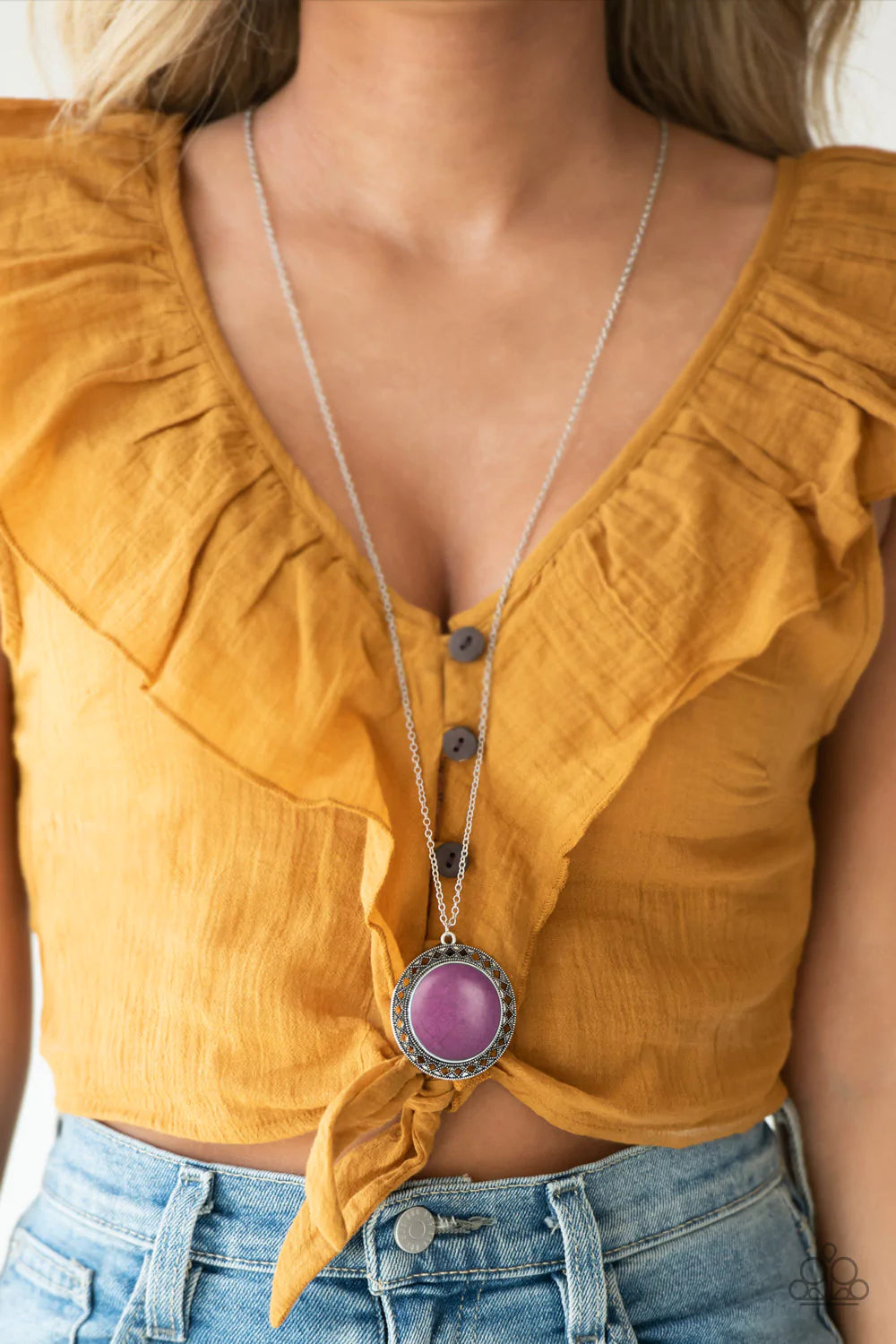 Run Out Of RODEO - Purple Necklace