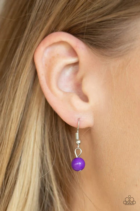 Collectively Carefree - Purple Necklace