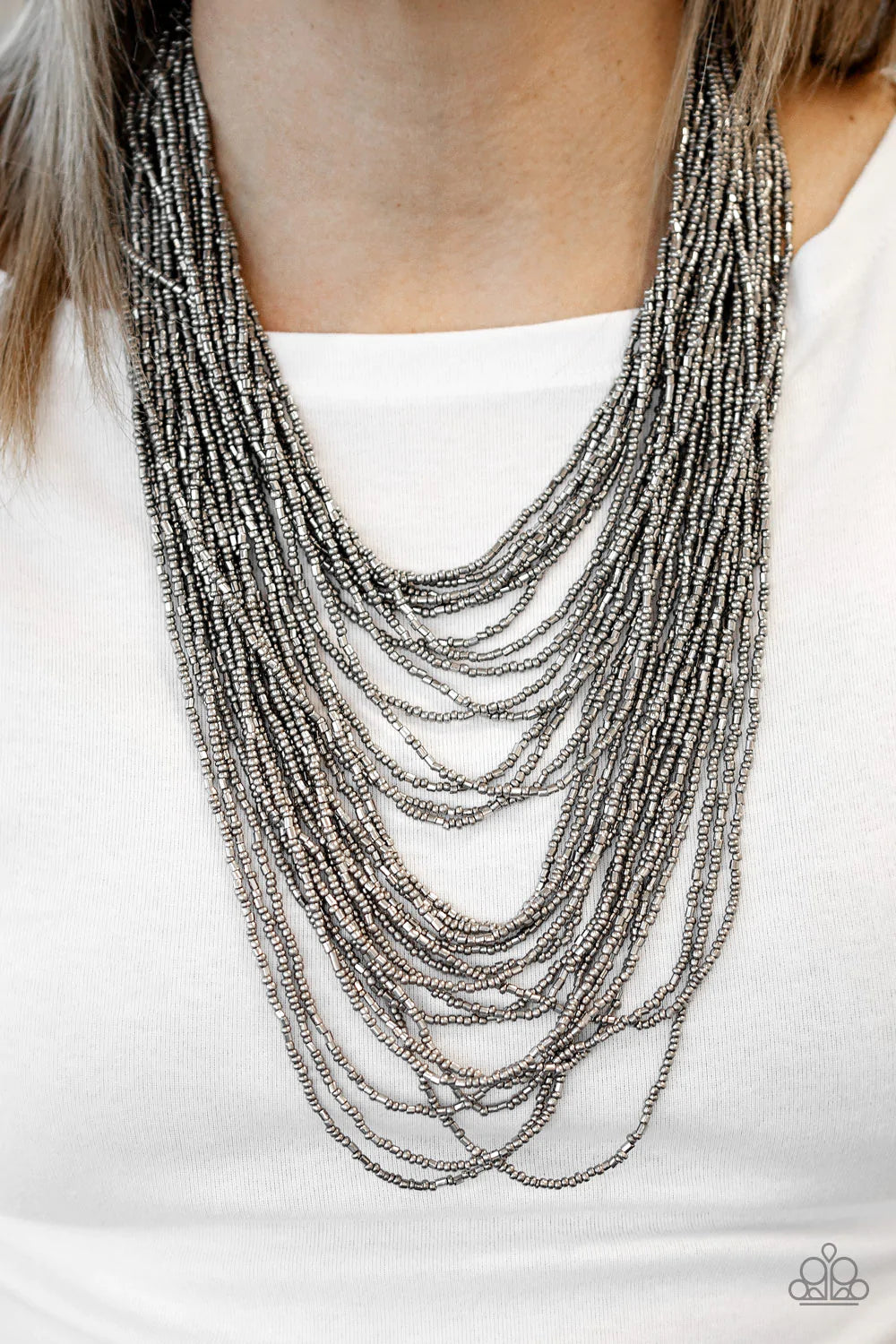 Dauntless Dazzle - Black Necklace