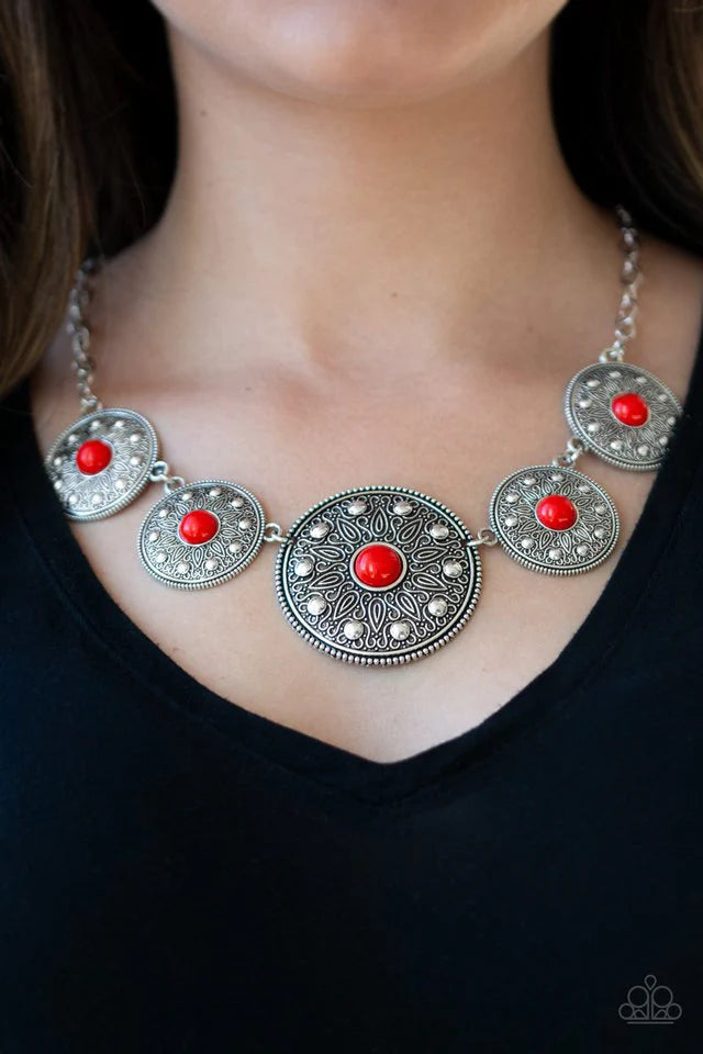 Hey, SOL Sister - Red Necklace