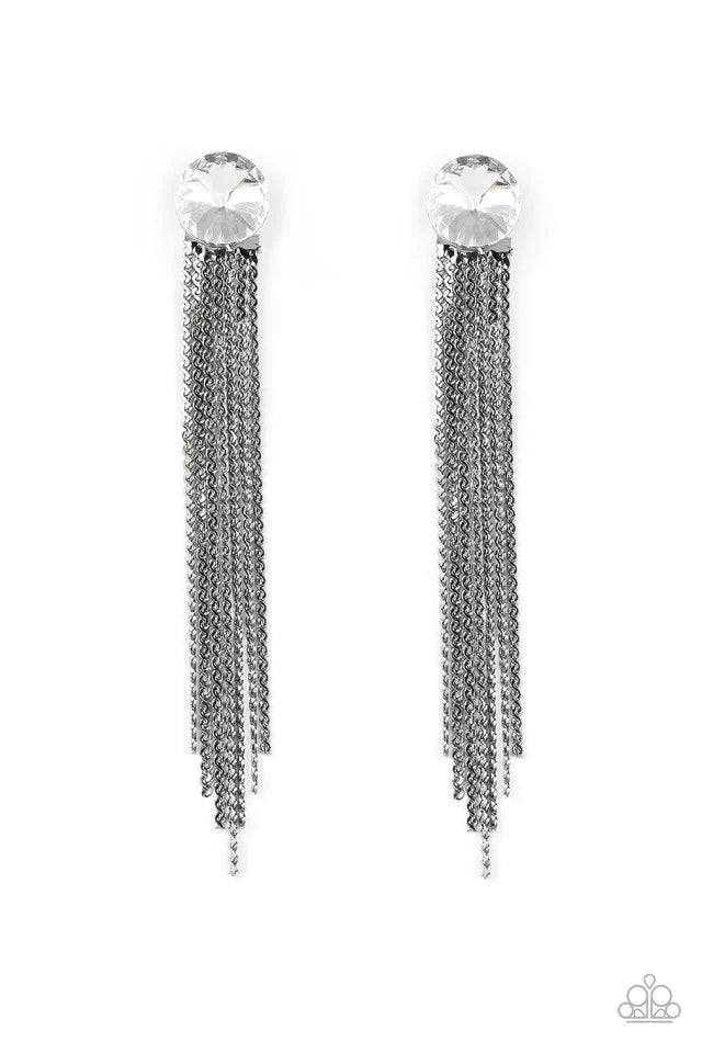 Level Up - Black Post Earrings