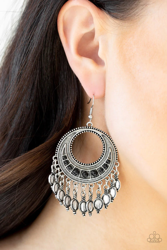 Desert Divinity - Black Earrings