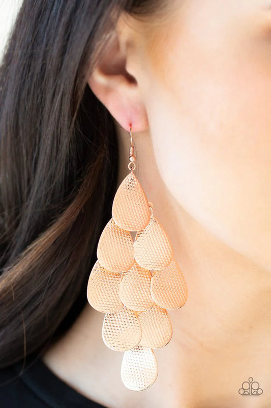 Iconic Illumination - Copper Earrings