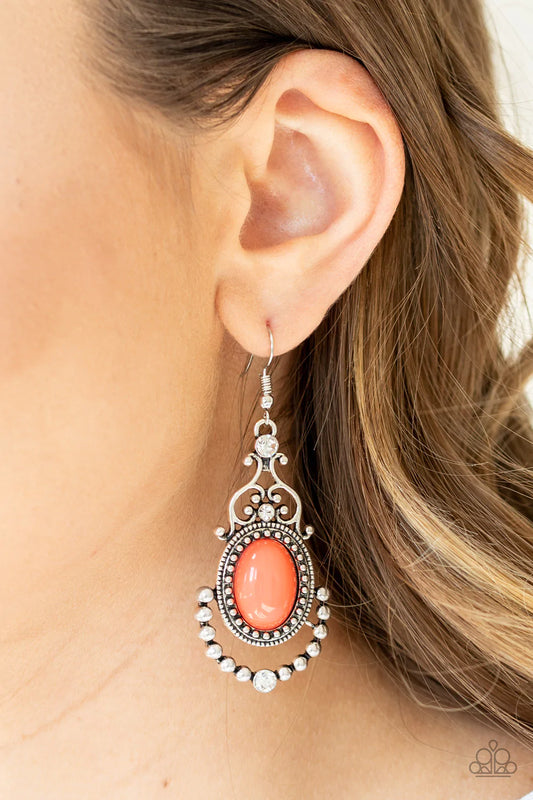 CAMEO and Juliet - Orange Earrings