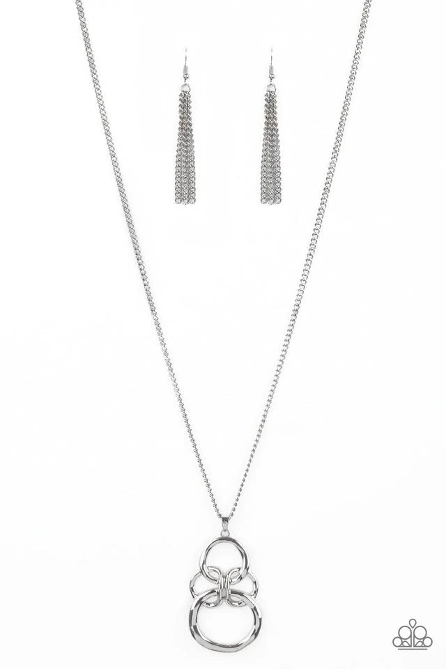 Courageous Contour - Silver Necklace