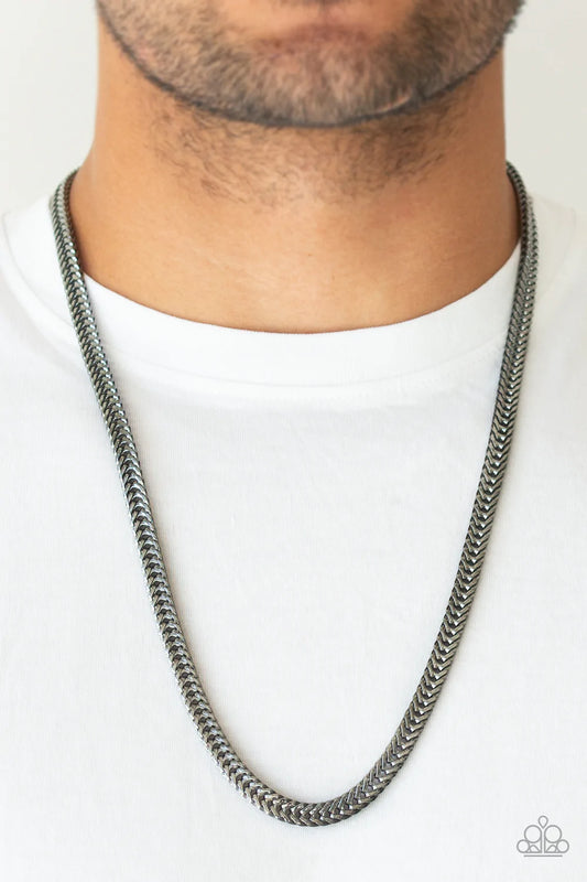 Knockout King - Black Men's Necklace