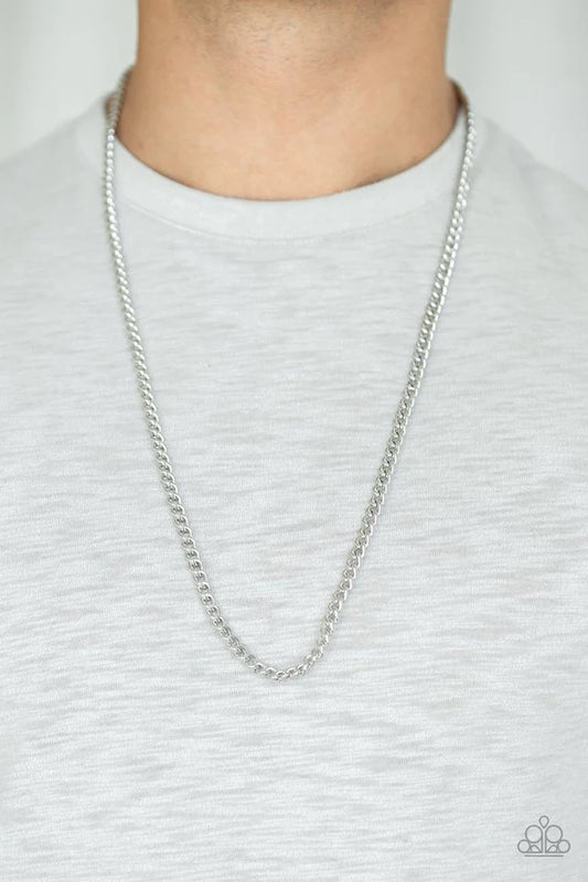 First Rule Of Fight Club - Silver Men's Necklace