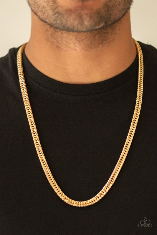 Knockout King - Gold Men's Necklace