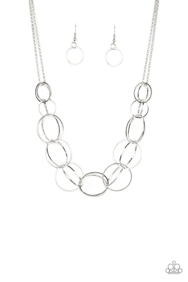 Space Walk - Silver Necklace