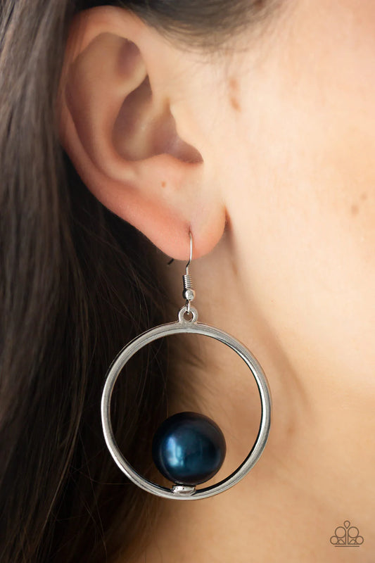 Solitaire REFINEMENT - Blue Earrings