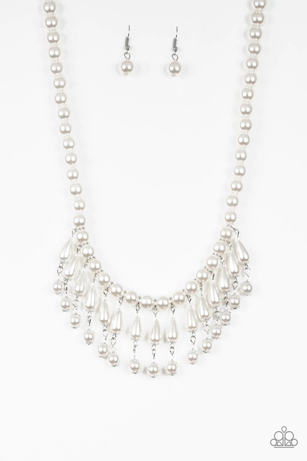 Miss Majestic - White Necklace