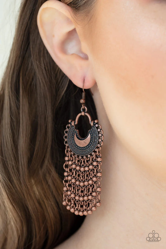 Catching Dreams - Copper Earrings